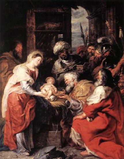 RUBENS, Pieter Pauwel Adoration of the Magi oil painting picture